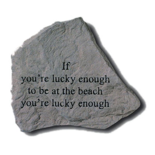 Kay Berry If You-re Lucky Enough To Be At The Beach - Garden Accent - 5.25 Inches x 4.5 Inches KA313540 - main